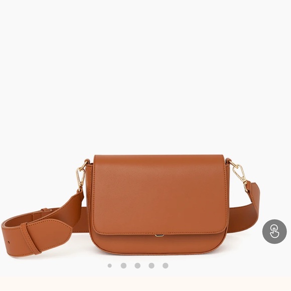 Samara Handbags - Samara Claire Brown Apple Leather Bag